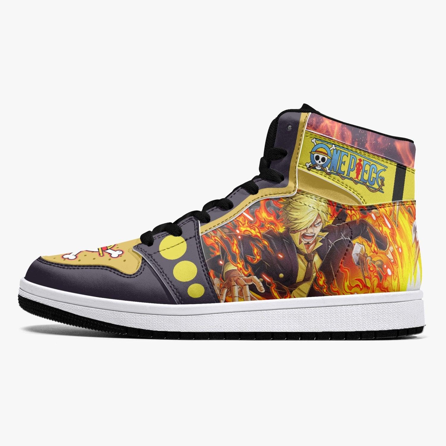 Vinsmoke Sanji Timeskip One Piece Mid 1 Basketball Shoes