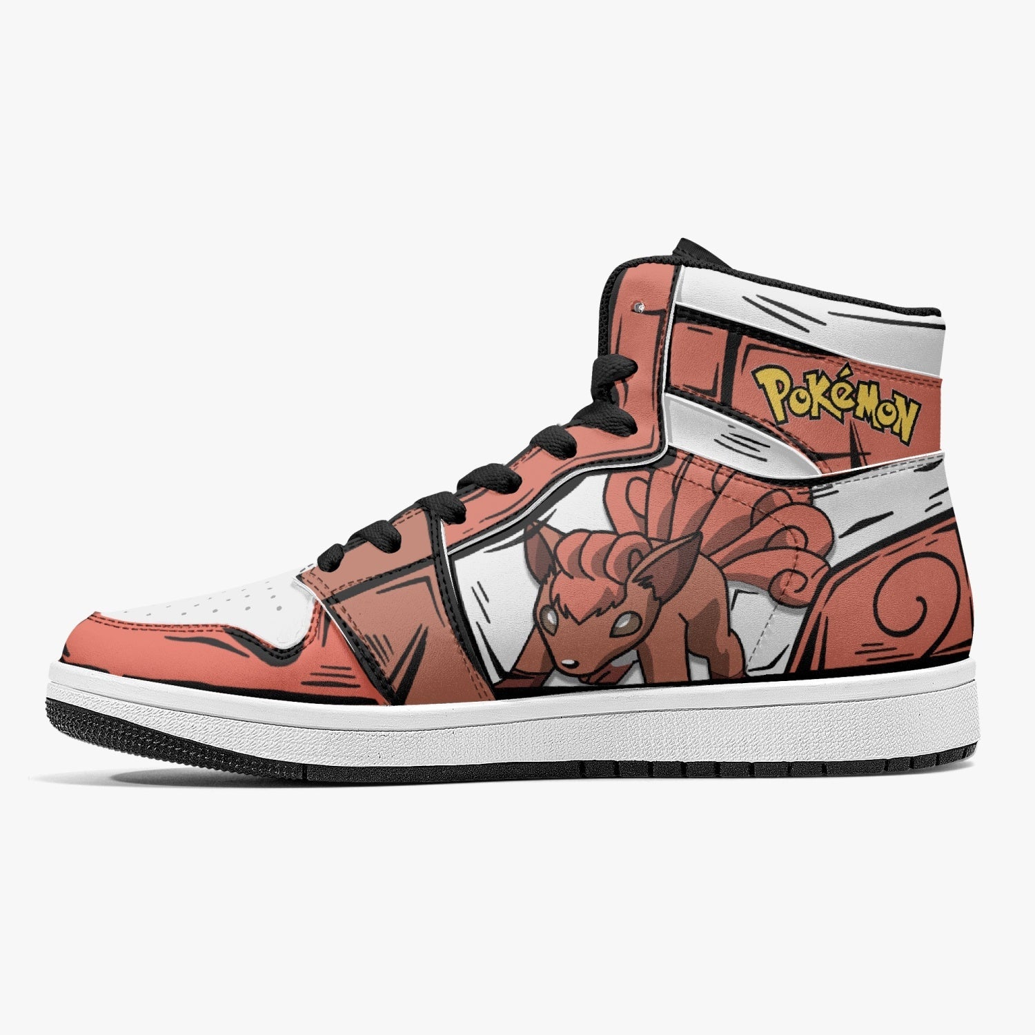 Vulpix Pokemon Mid 1 Basketball Shoes