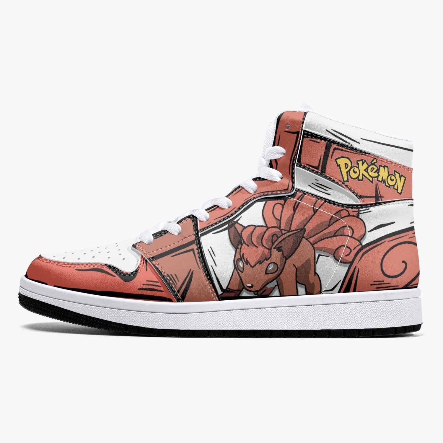 Vulpix Pokemon Mid 1 Basketball Shoes