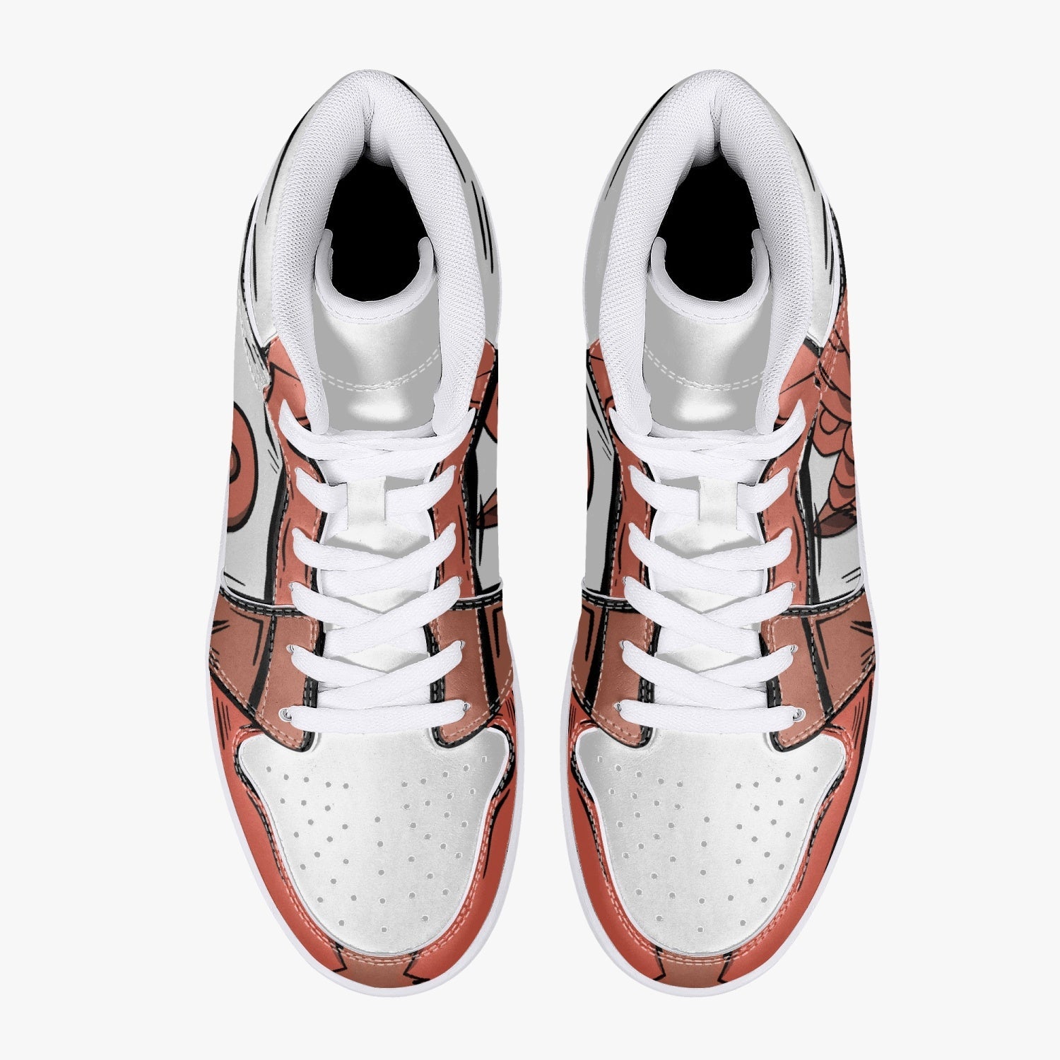 Vulpix Pokemon Mid 1 Basketball Shoes
