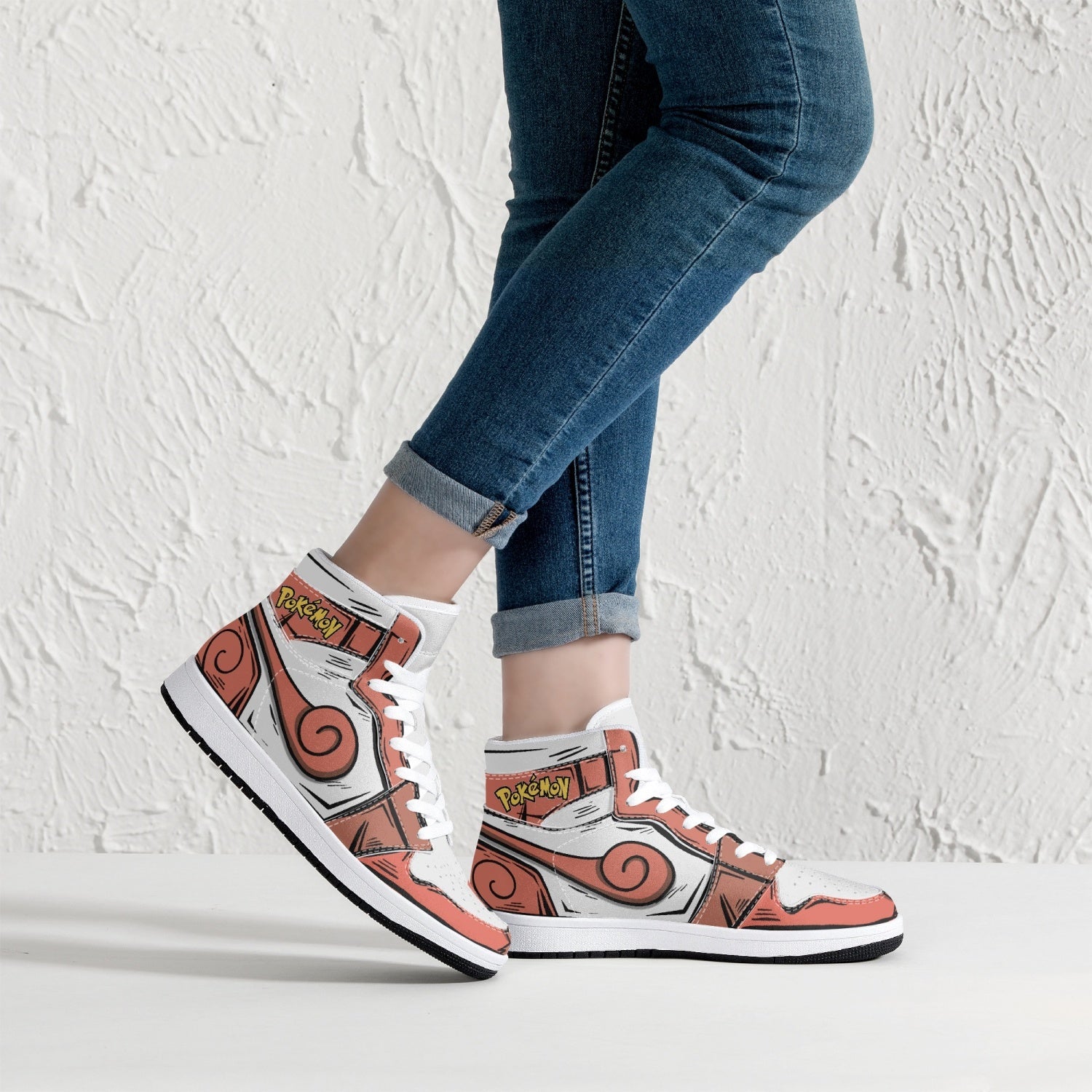 Vulpix Pokemon Mid 1 Basketball Shoes