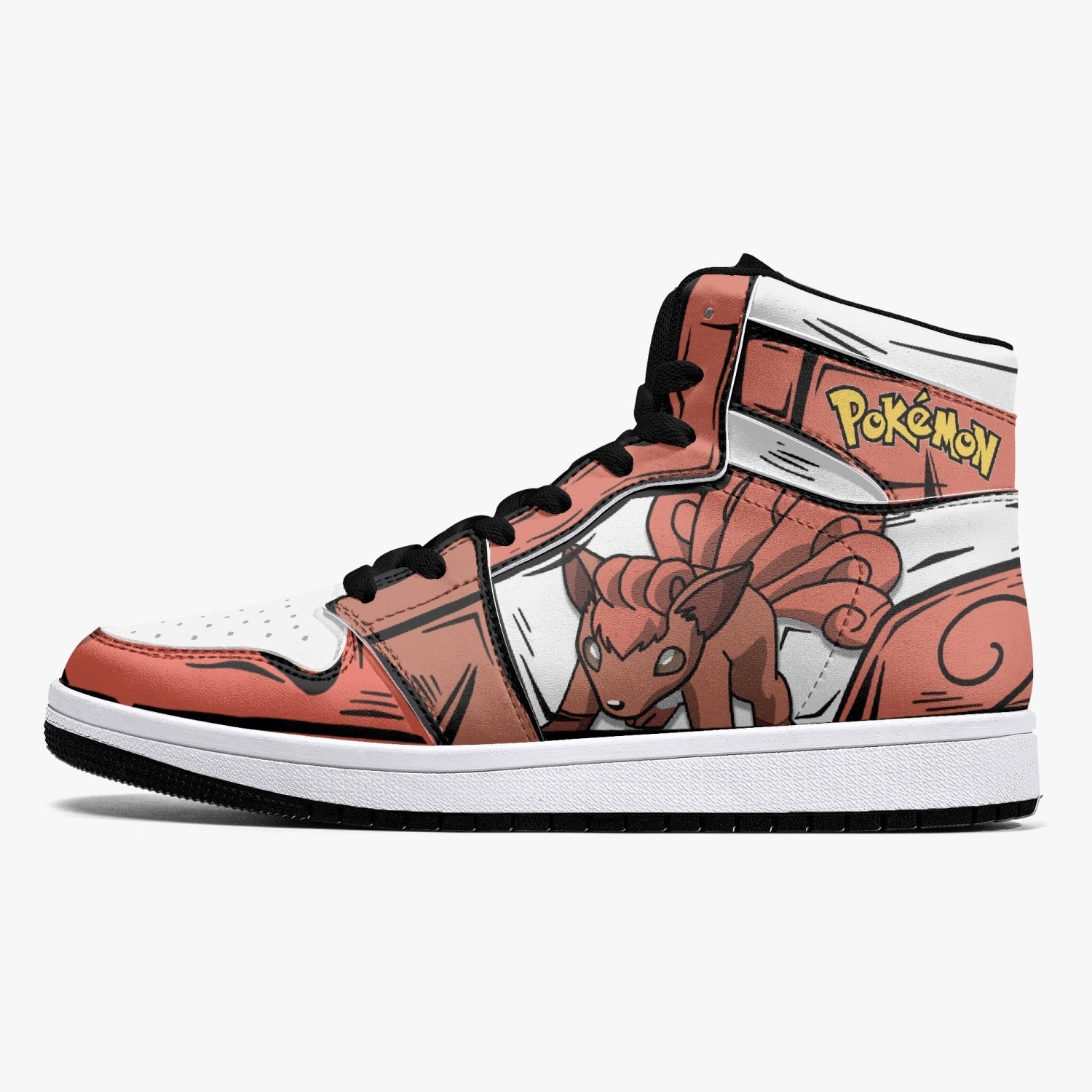 Vulpix Pokemon Mid 1 Basketball Shoes