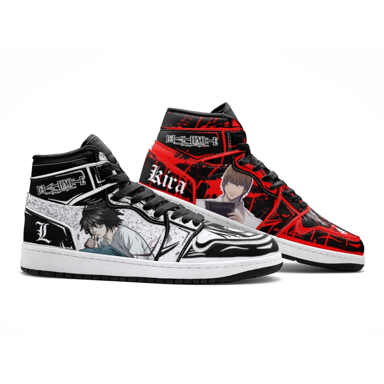 Yagami Light Kira and L Lawliet Desu Mid 1 Basketball Shoes