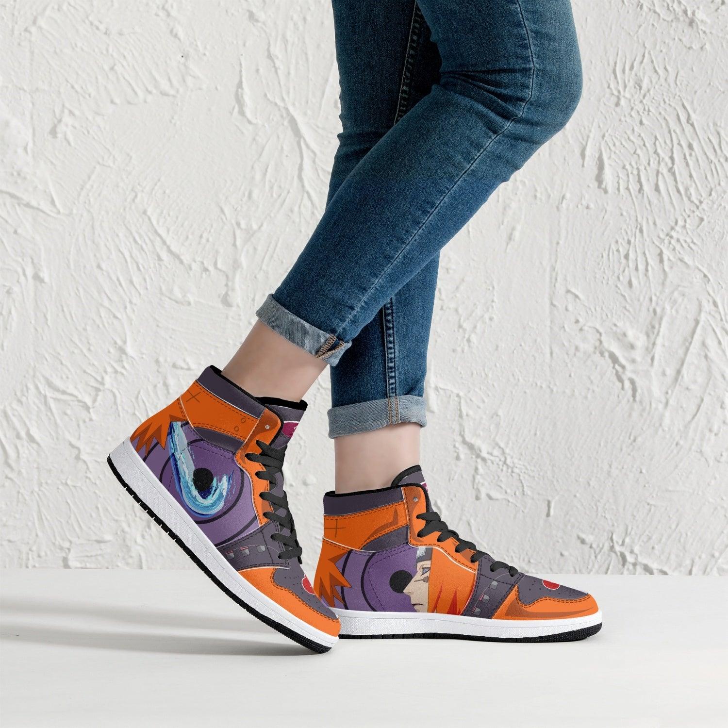 Yahiko Akatsuki Naruto Mid 1 Basketball Shoes