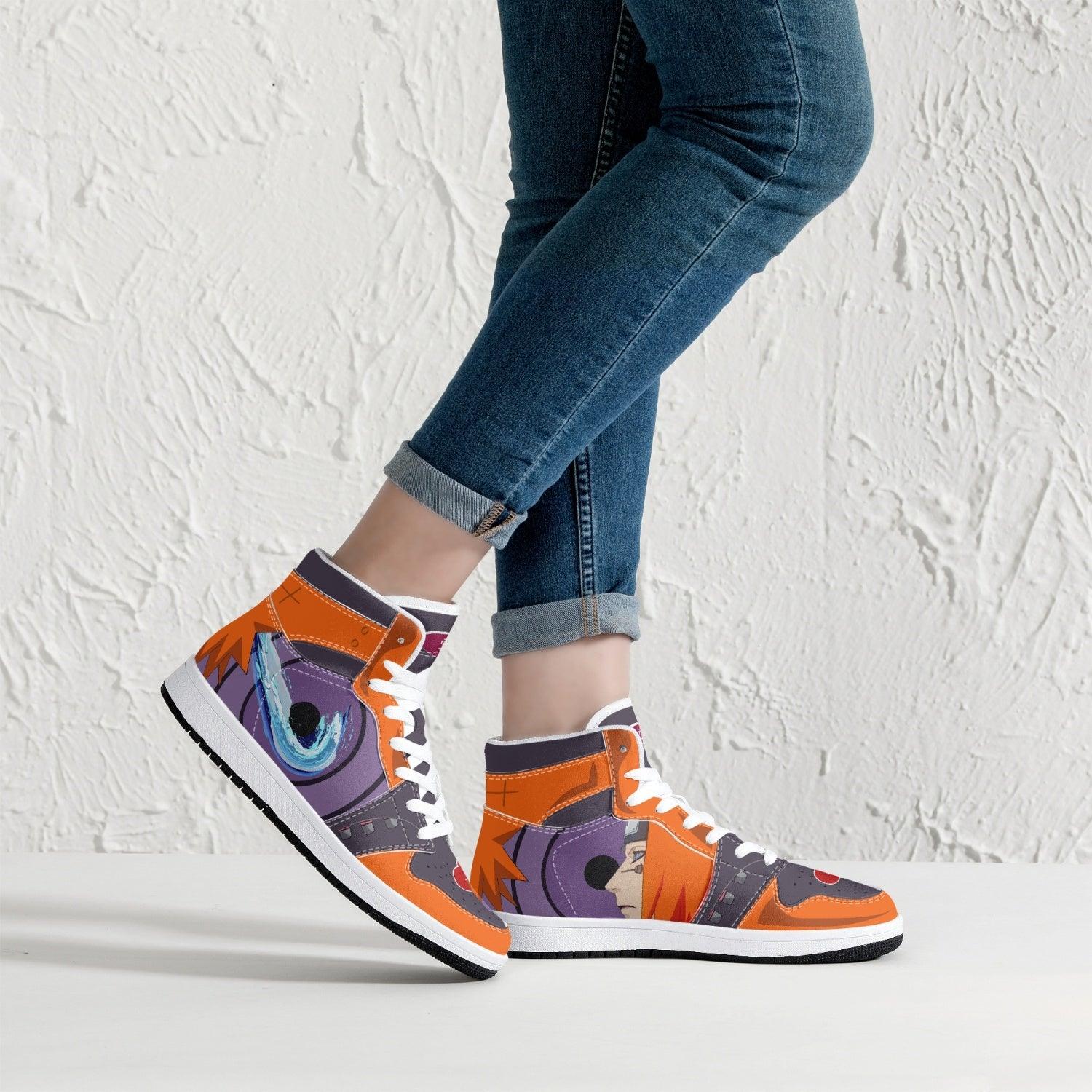 Yahiko Akatsuki Naruto Mid 1 Basketball Shoes
