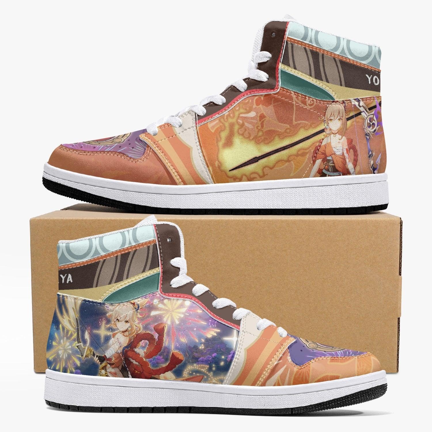 Yoimiya Genshin Impact Mid 1 Basketball Shoes