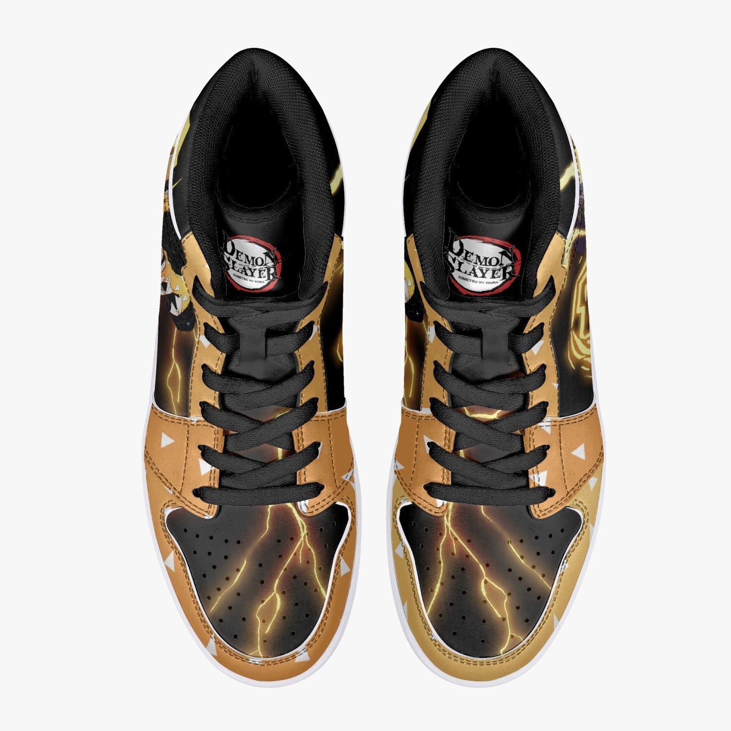 Zenitsu Thunder Breathing Demon Slayer Mid 1 Basketball Shoes