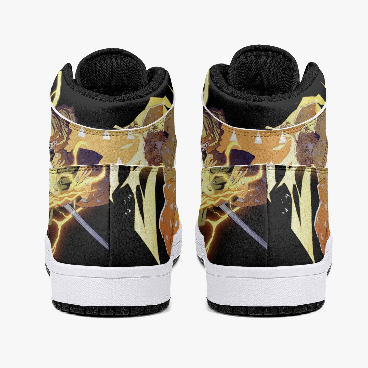 Zenitsu Thunder Breathing Demon Slayer Mid 1 Basketball Shoes