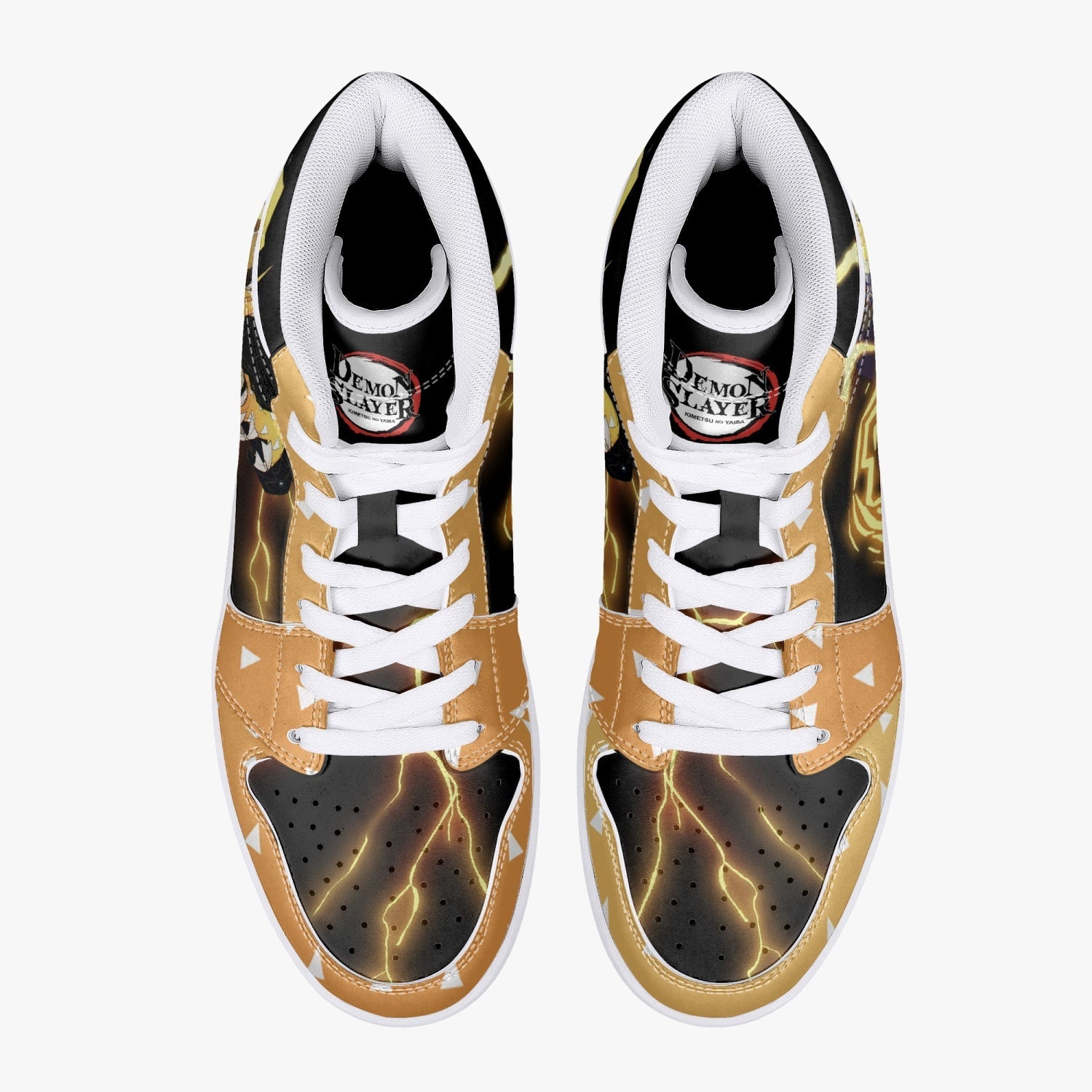 Zenitsu Thunder Breathing Demon Slayer Mid 1 Basketball Shoes