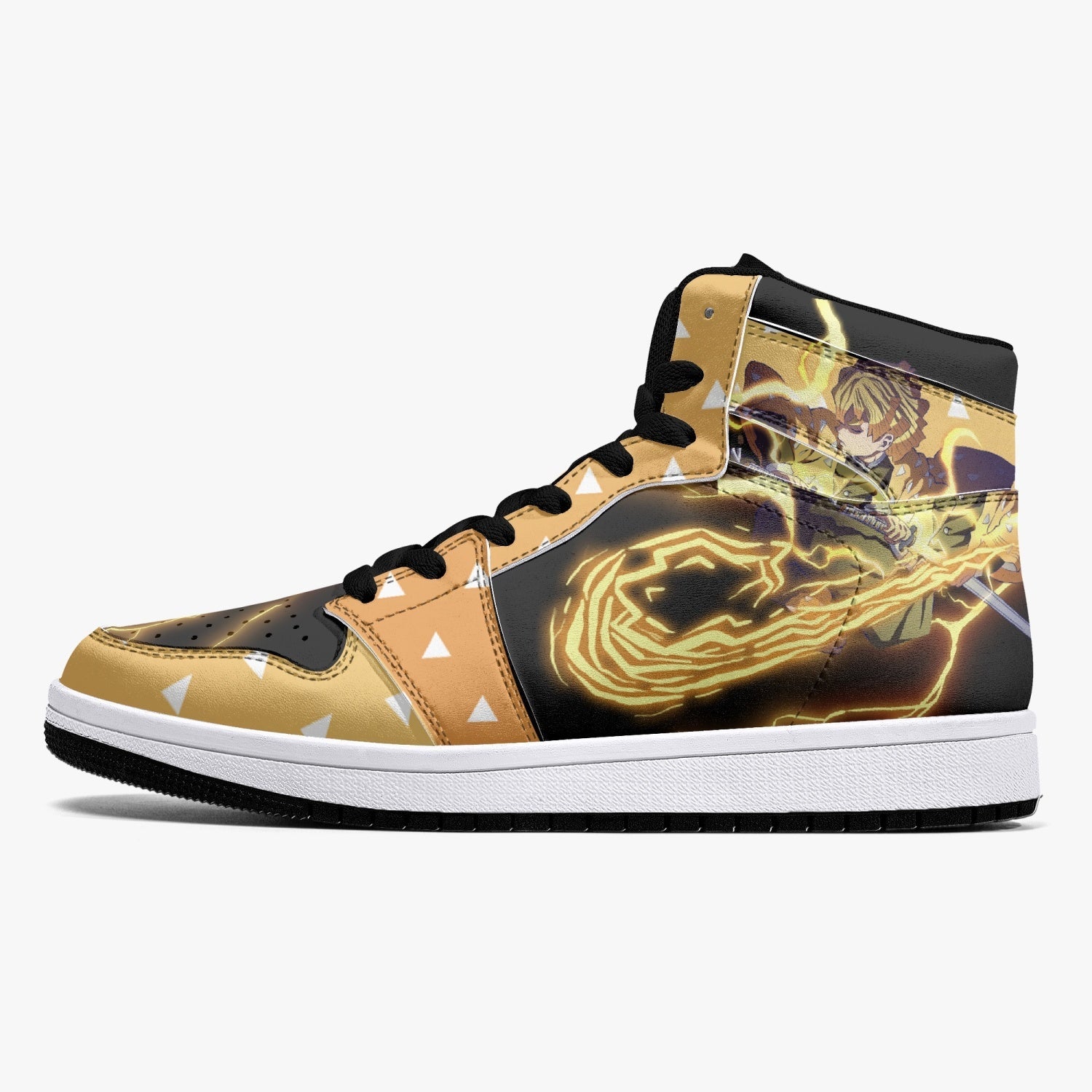 Zenitsu Thunder Breathing Demon Slayer Mid 1 Basketball Shoes