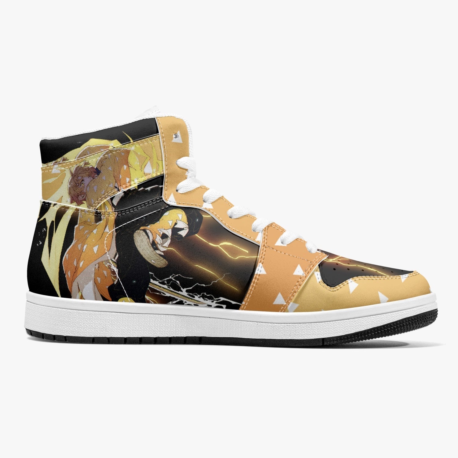 Zenitsu Thunder Breathing Demon Slayer Mid 1 Basketball Shoes