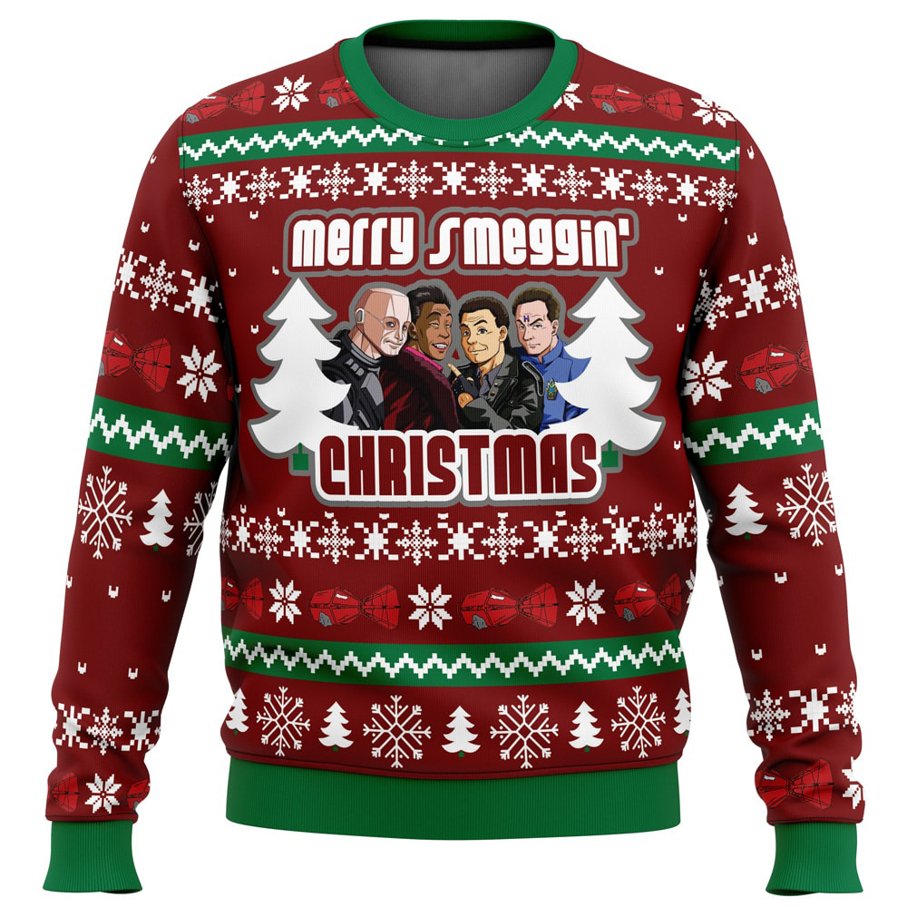 Merry Smeggin' Christmas Red Dwarf Ugly Christmas Sweater