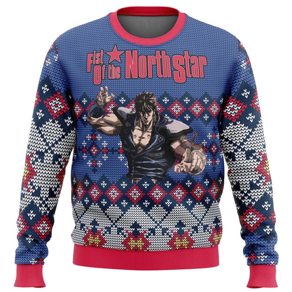 Fist of the North Star Alt Ugly Christmas Sweater