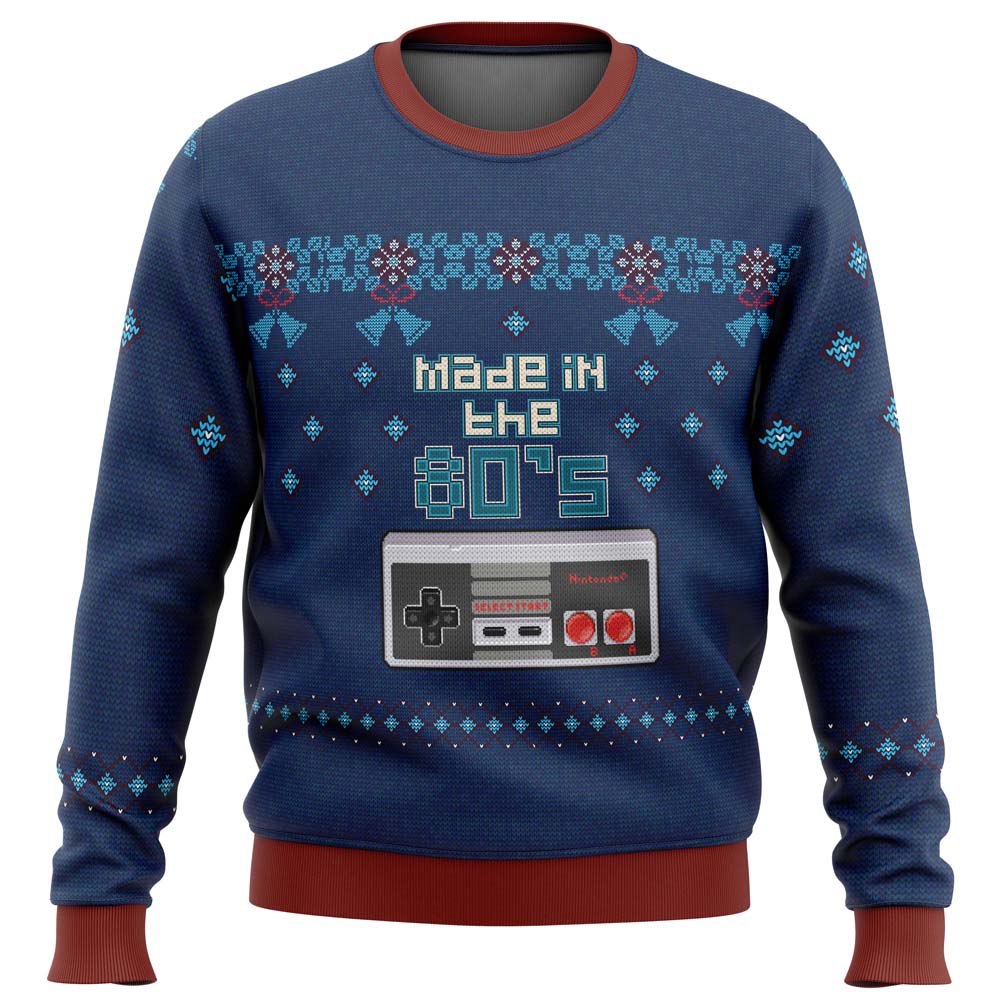 Nintendo made in the 80s Ugly Christmas Sweater