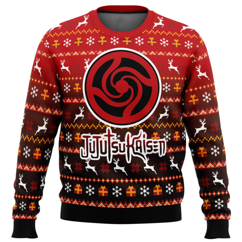 Bottons Symbol Jujutsu Kaisen Ugly Christmas Sweater