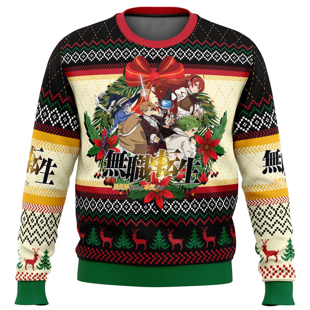 Christmas Is Here Mushoku Tensei Jobless Reincarnation Ugly Christmas Sweater