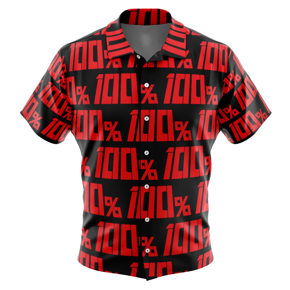 100 Mob Pyscho 100 Button Up Hawaiian Shirt
