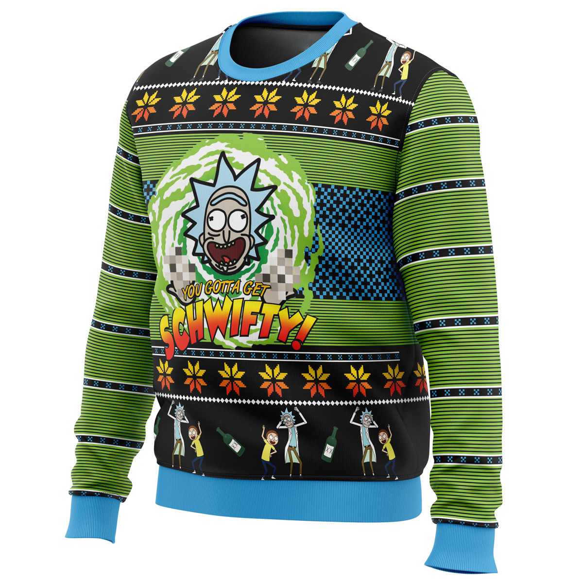 Let’s Get Schwifty! Rick and Morty Ugly Christmas Sweater
