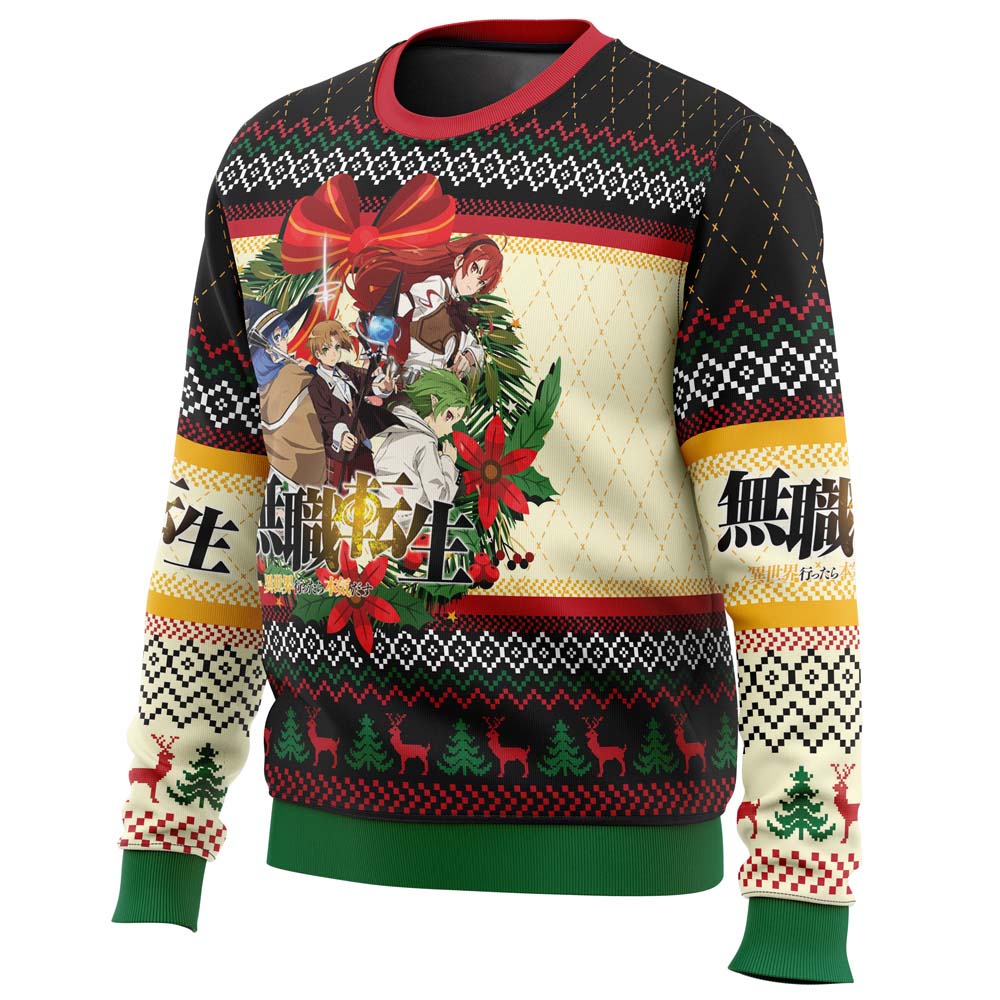 Christmas Is Here Mushoku Tensei Jobless Reincarnation Ugly Christmas Sweater