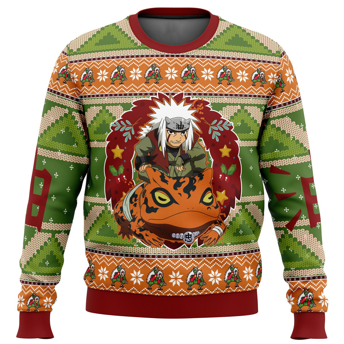 Chibi Jiraiya Naruto Ugly Christmas Sweater