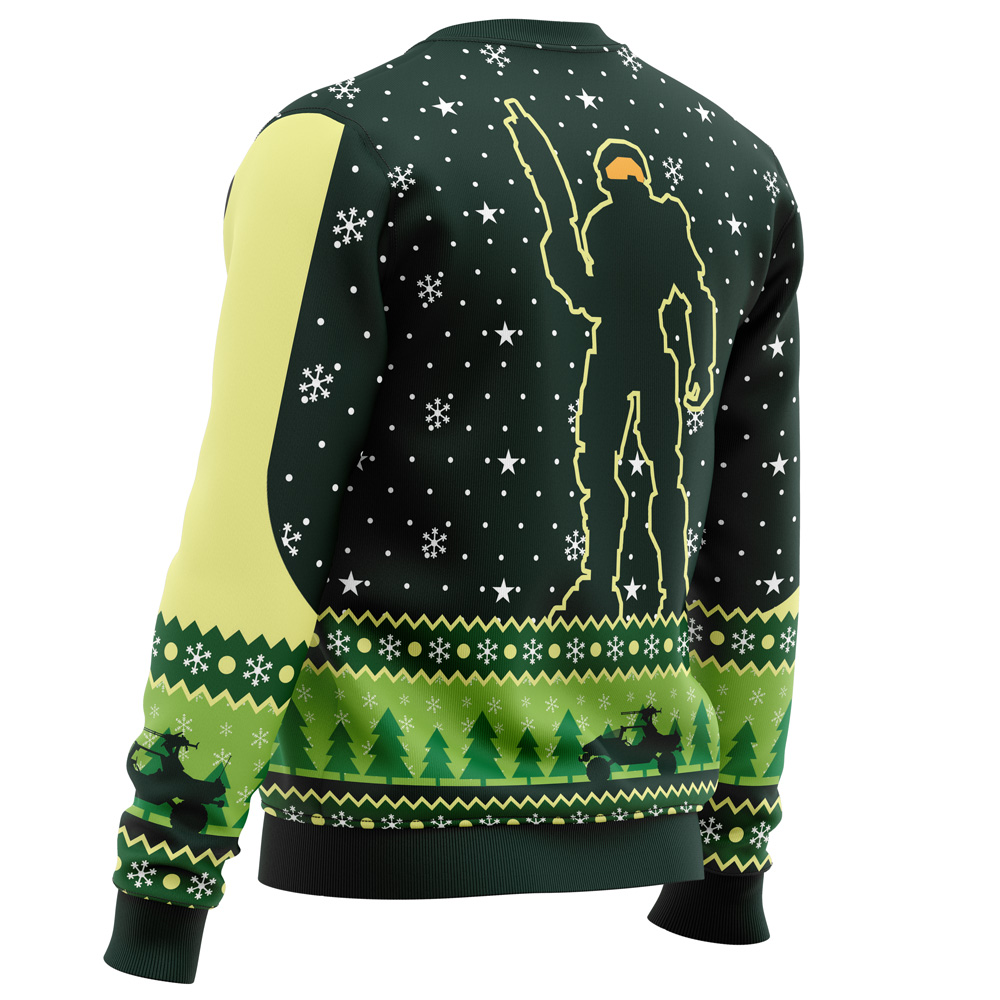 Happy Halo-Days Halo Ugly Christmas Sweater