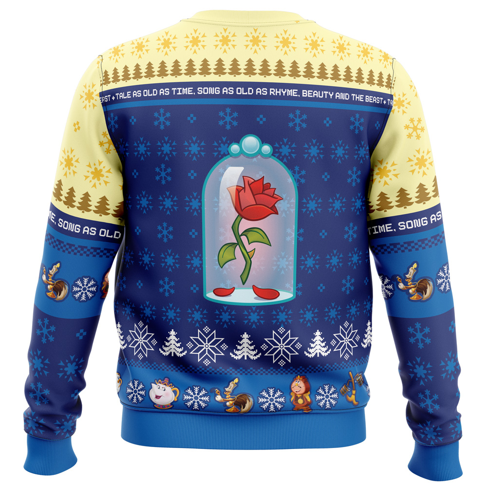 Christmas Beauty and the Beast Disney Ugly Christmas Sweater