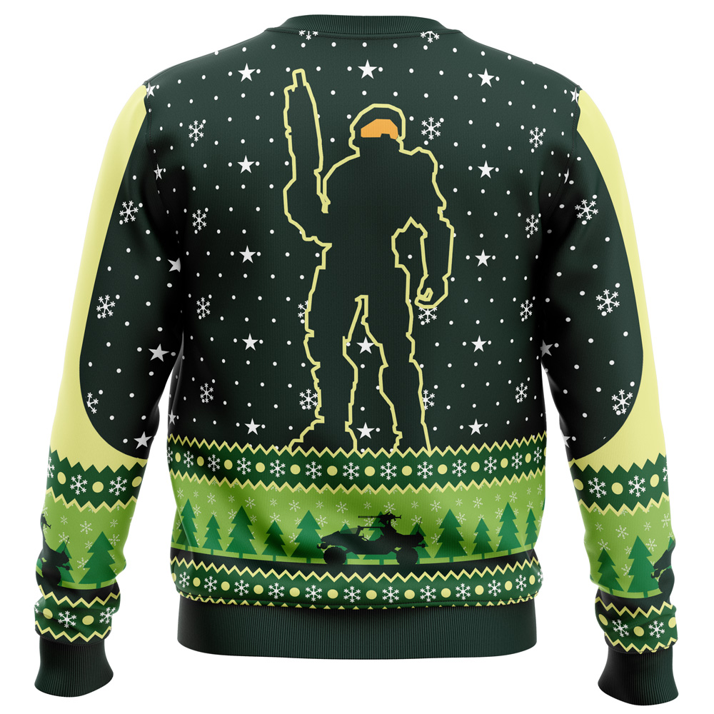 Happy Halo-Days Halo Ugly Christmas Sweater