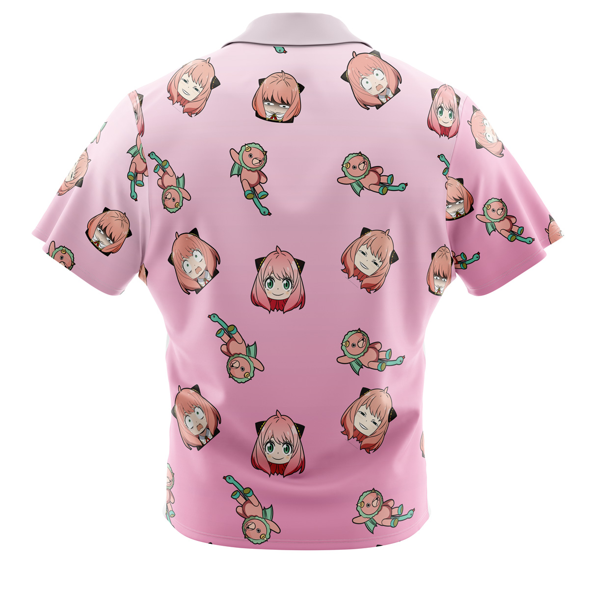 Anya Pattern Spy x Family Button Up Hawaiian Shirt