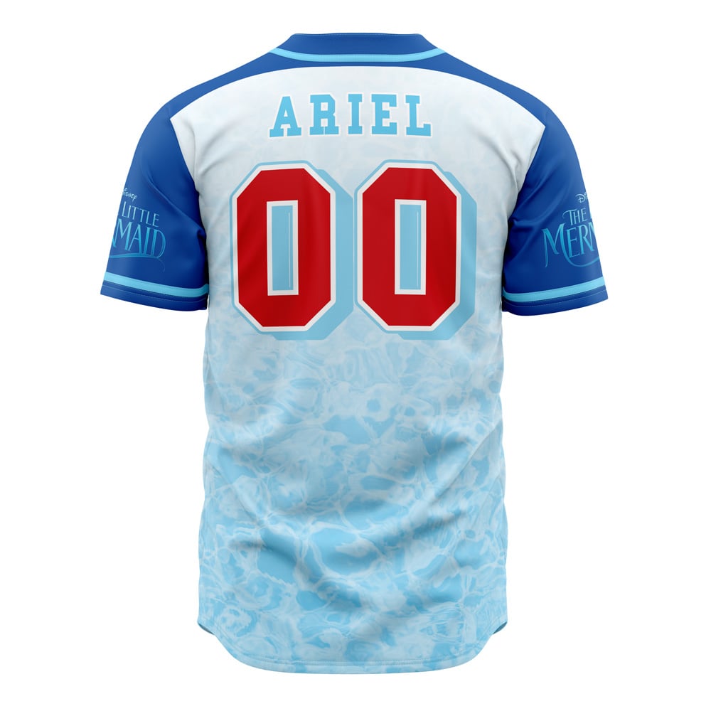 Ariel The Little Mermaid V1 Disney Baseball Jersey