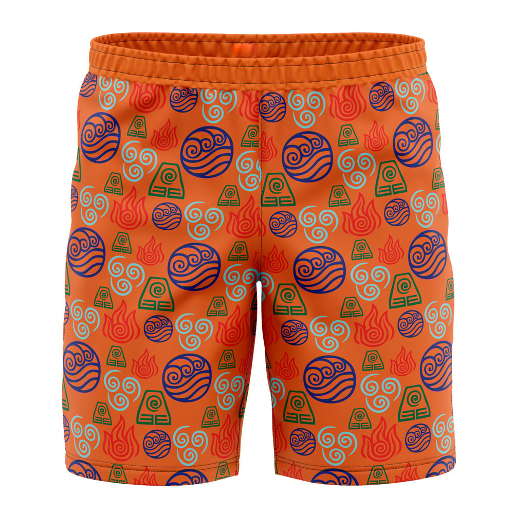 Bending Elements Avatar Board Shorts Swim Trunks
