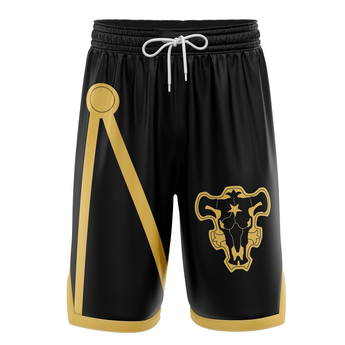 Black Bulls Black Clover Basketball Shorts