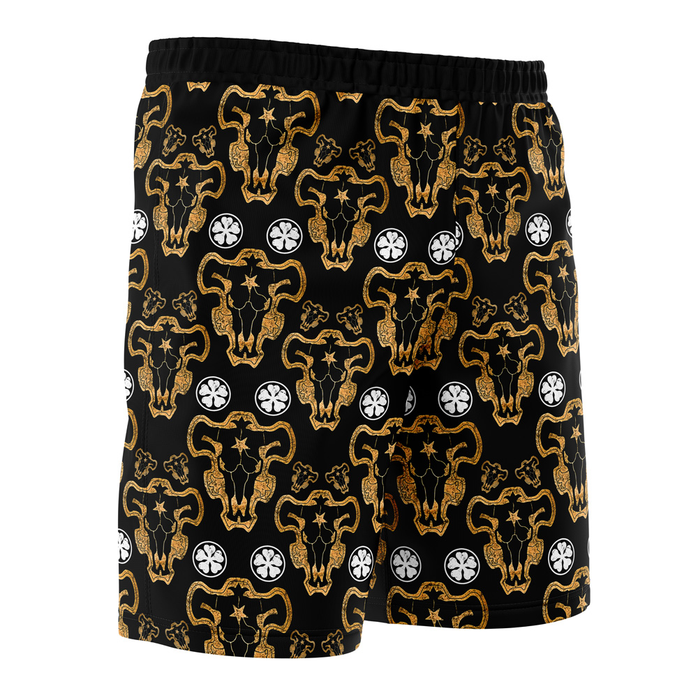 Black Bulls Black Clover Board Shorts Swim Trunks