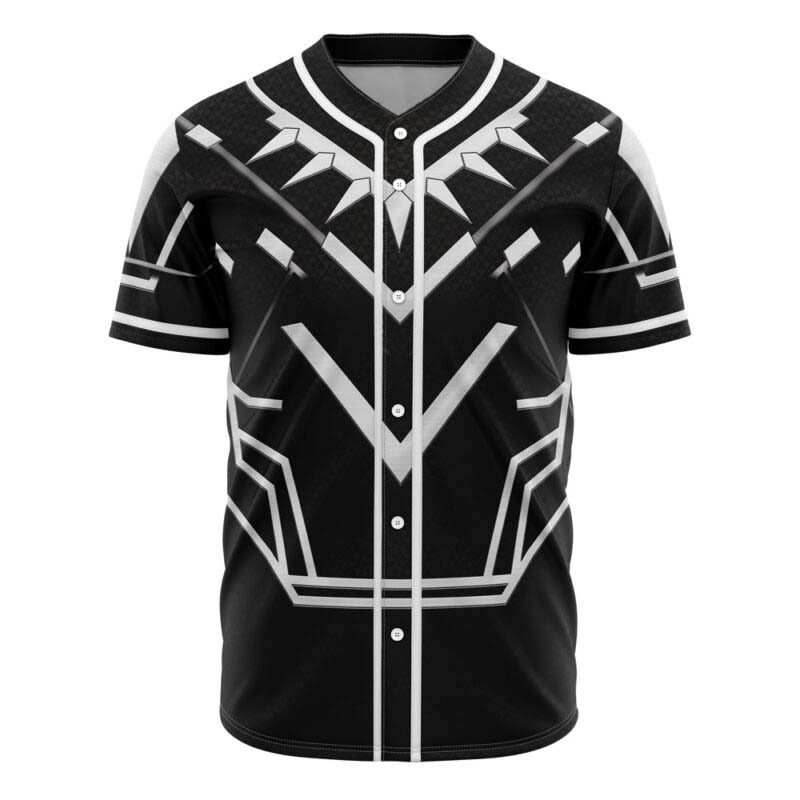 Black Panther Cosplay Marvel Baseball Jersey