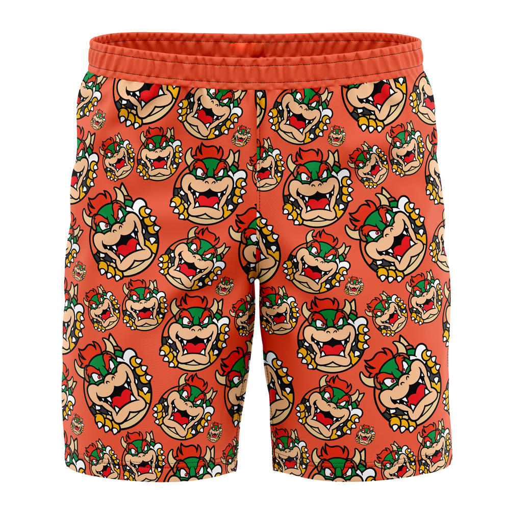 Bowser Super Mario Board Shorts Swim Trunks