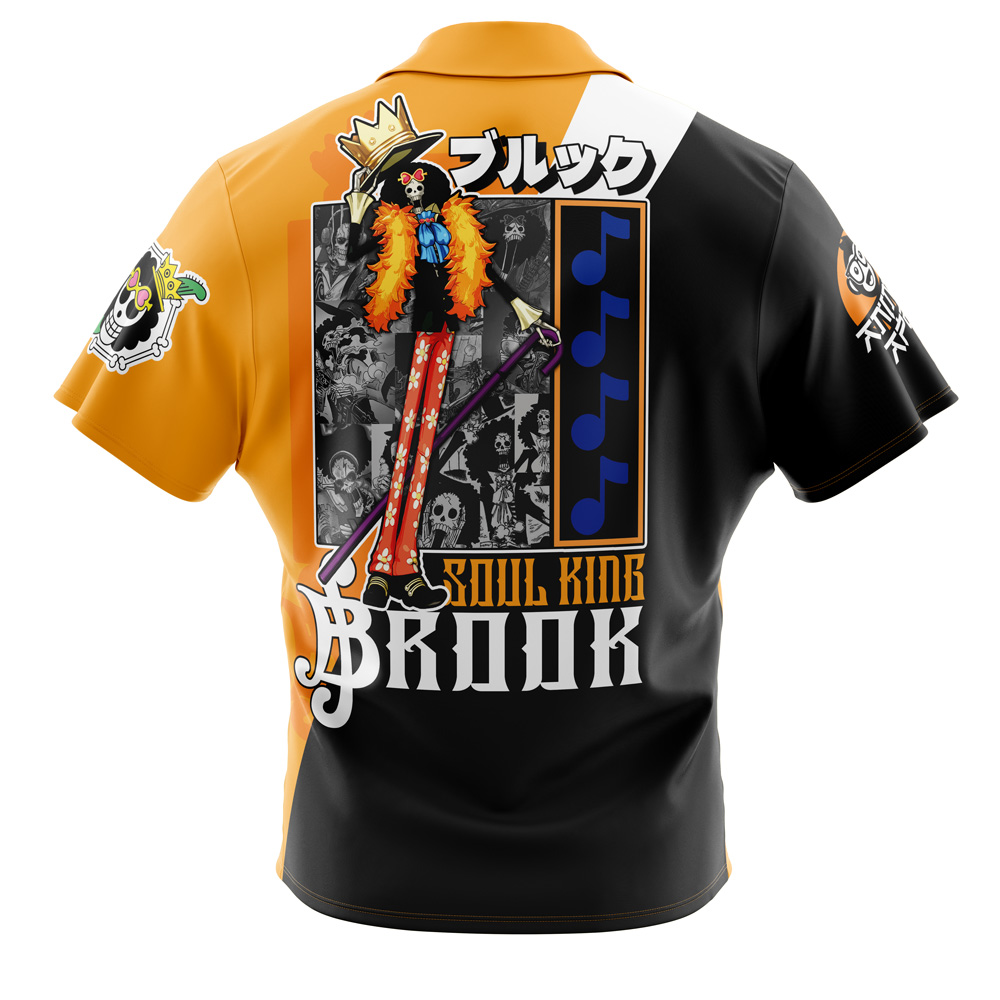 Brook One Piece Pirates Button Up Hawaiian Shirt