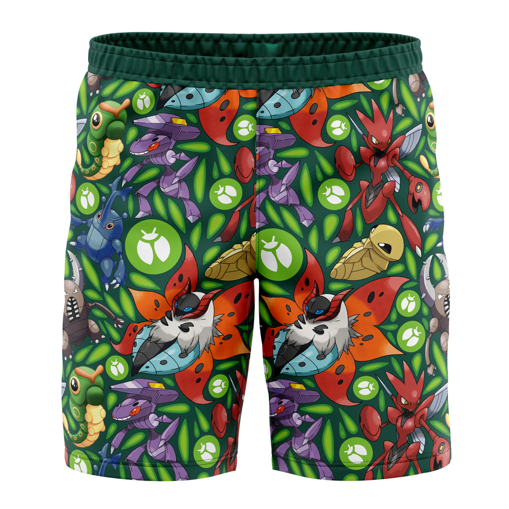 Bug Type Pokemon Pokemon Board Shorts Swim Trunks