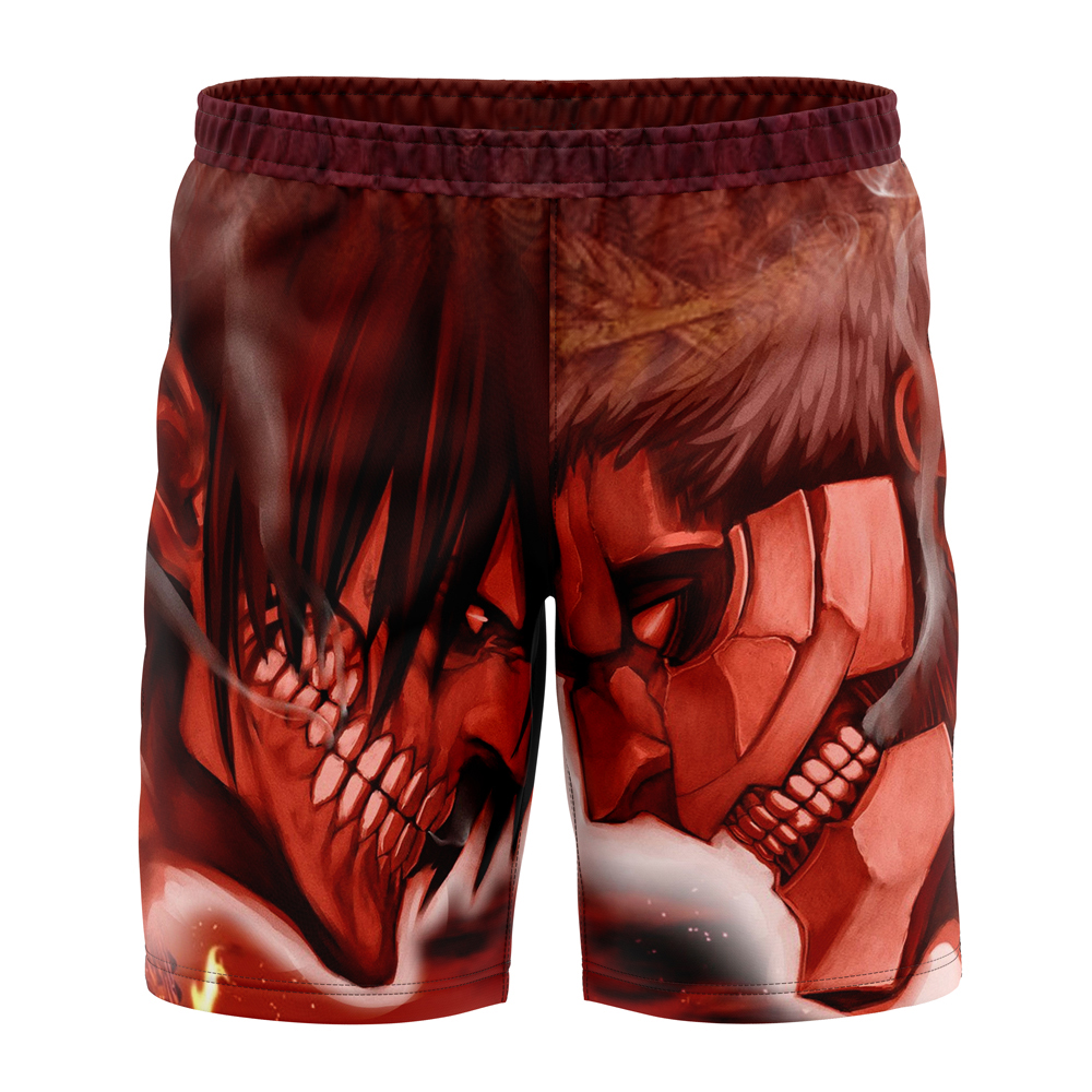 Burning Attack on Titan Board Shorts Swim Trunks