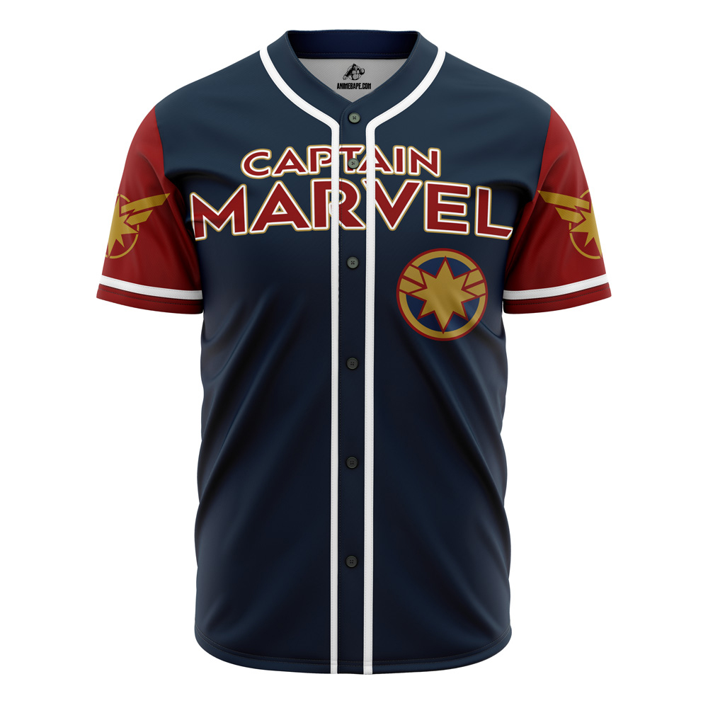 Captain Marvel Marvel Baseball Jersey