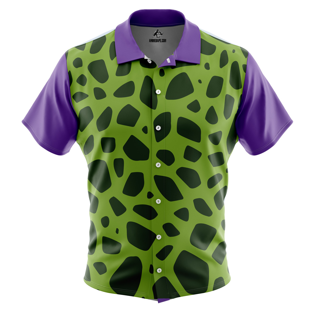 Cell DBZ Button Up Hawaiian Shirt