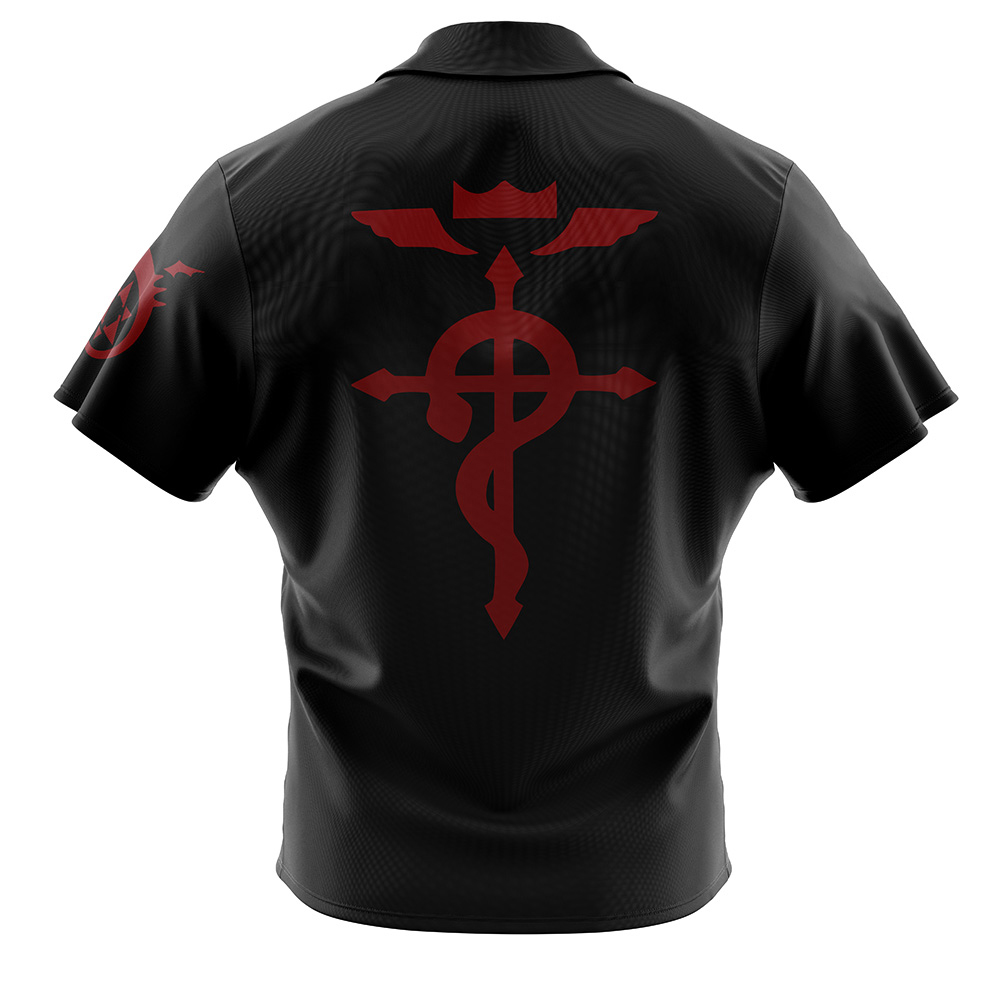 Central City Chimeras Fullmetal Alchemist Button Up Hawaiian Shirt