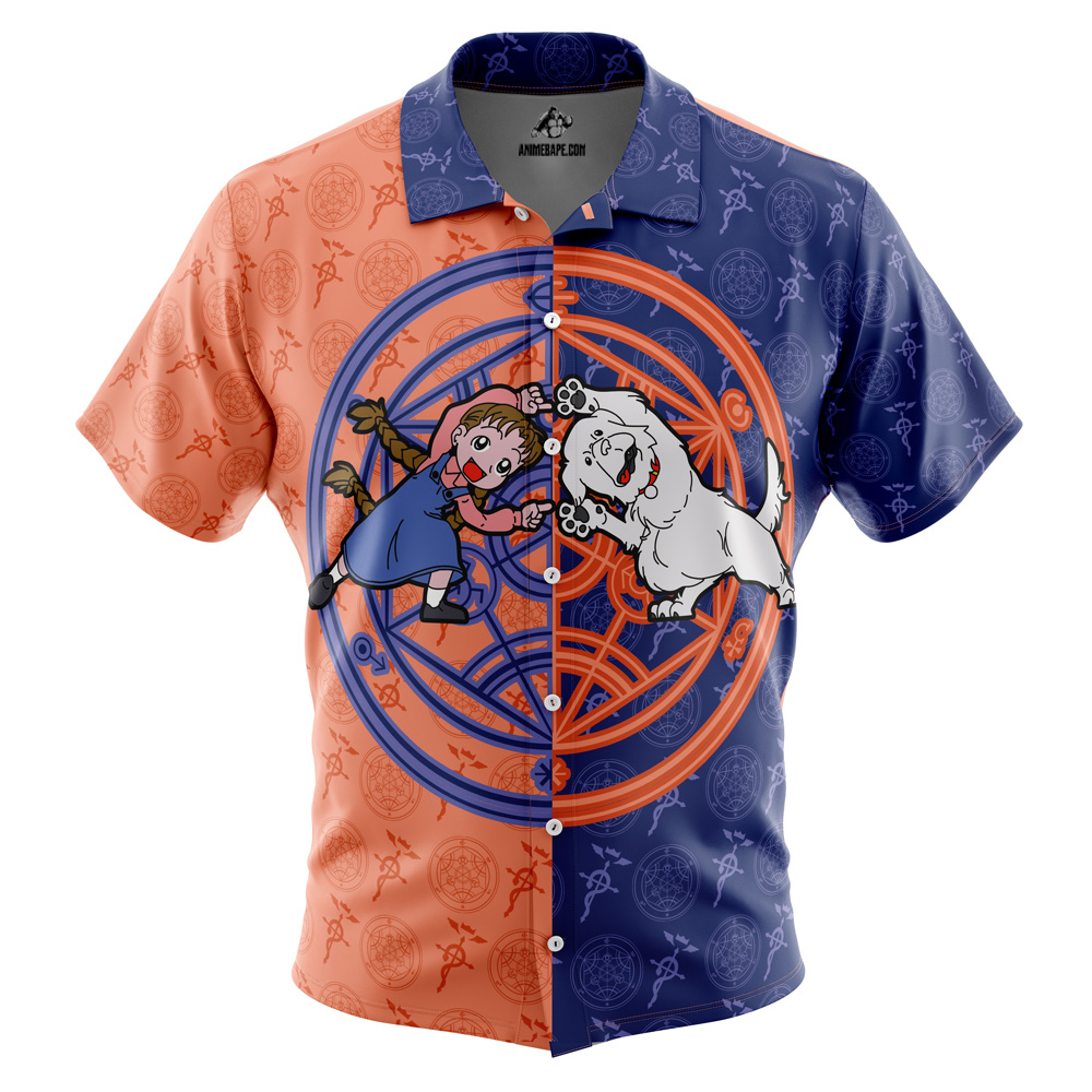 Chimera V2 Fullmetal Alchemist Button Up Hawaiian Shirt
