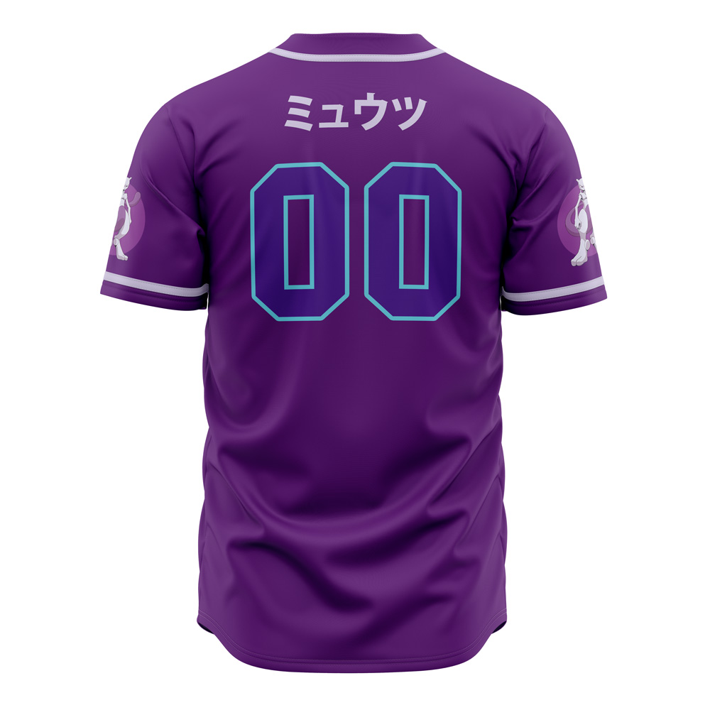 Cosmic Mewtwo Pokemon Baseball Jersey