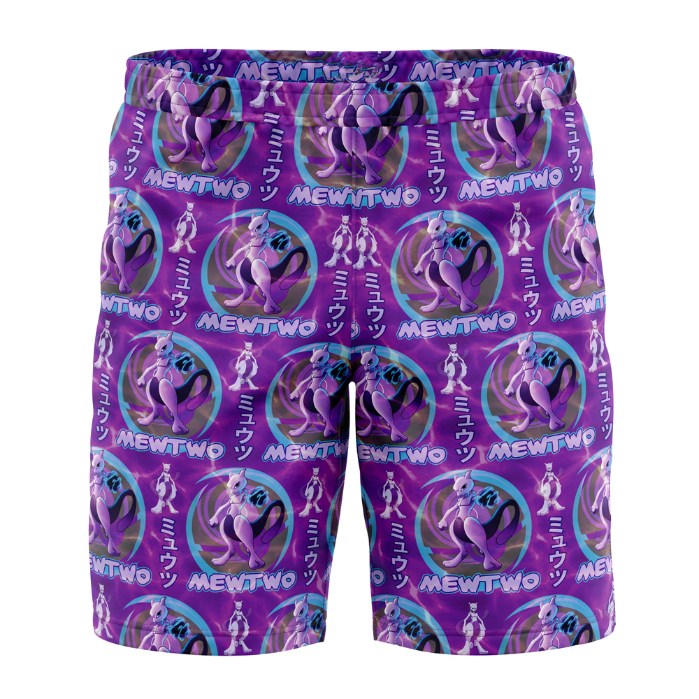 Cosmic Mewtwo Pokemon Board Shorts Swim Trunks