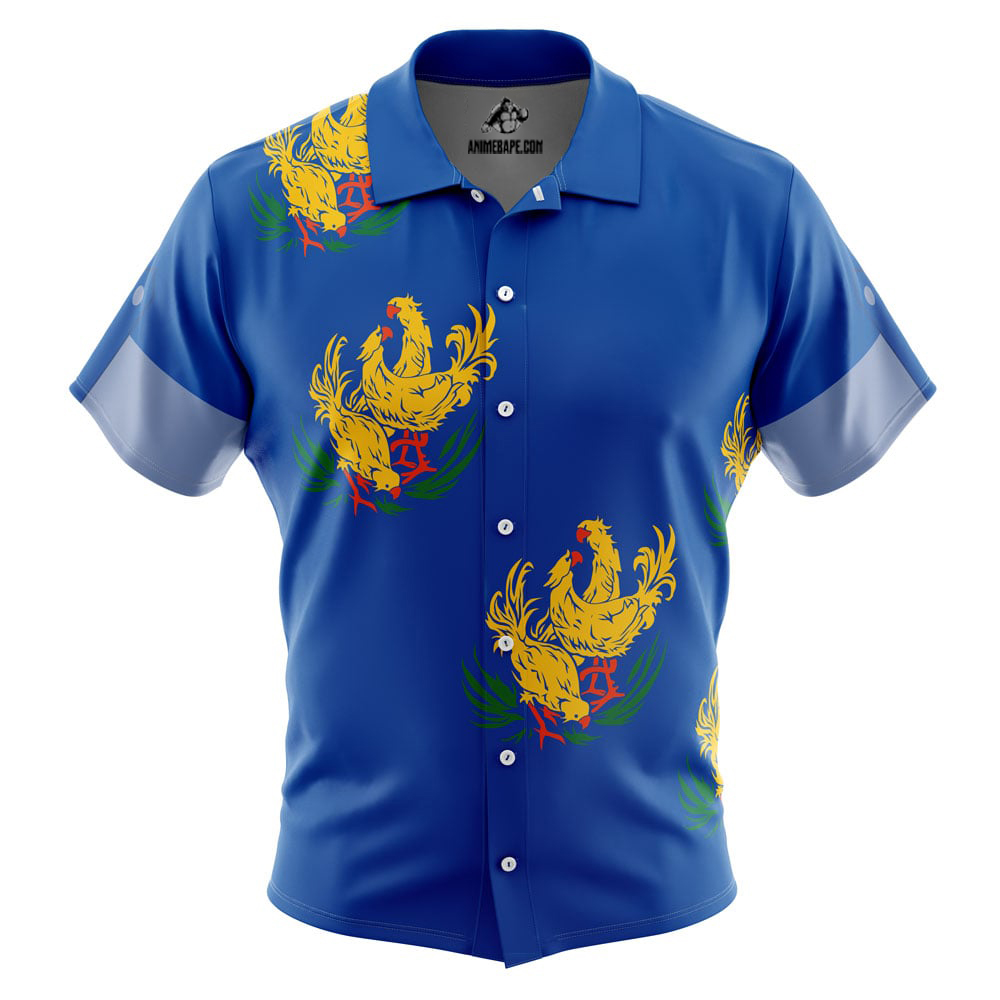 Costa del Sol Chocobo Final Fantasy 7 Button Up Hawaiian Shirt