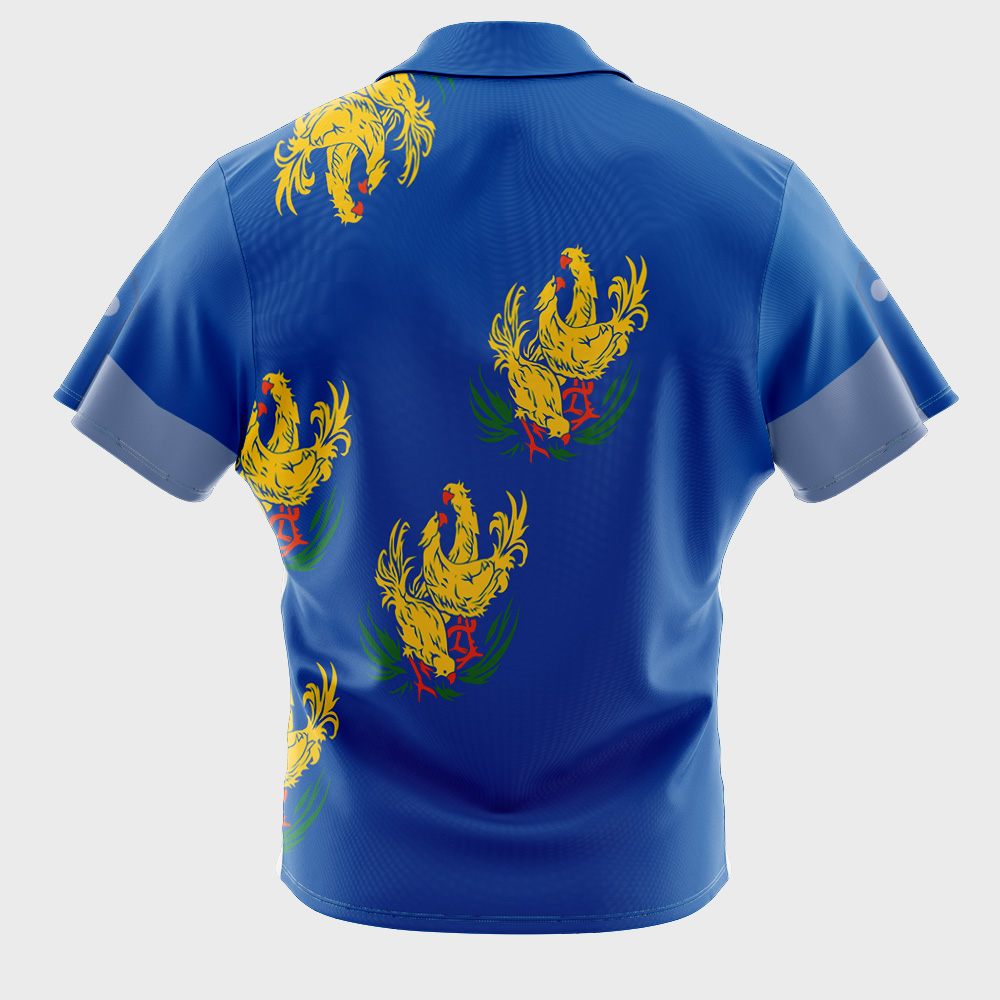Costa del Sol Chocobo Final Fantasy 7 Button Up Hawaiian Shirt
