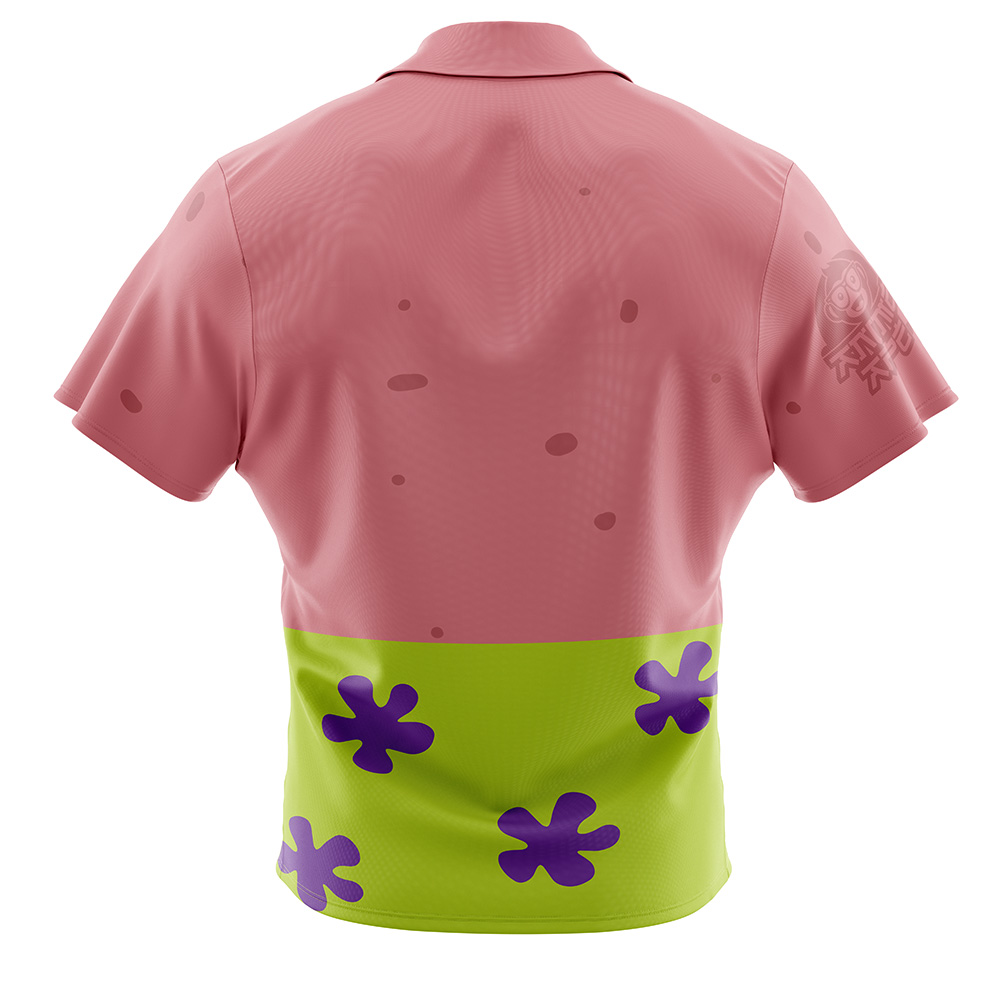 Cute Patrick Spongebob Squarepants Button Up Hawaiian Shirt