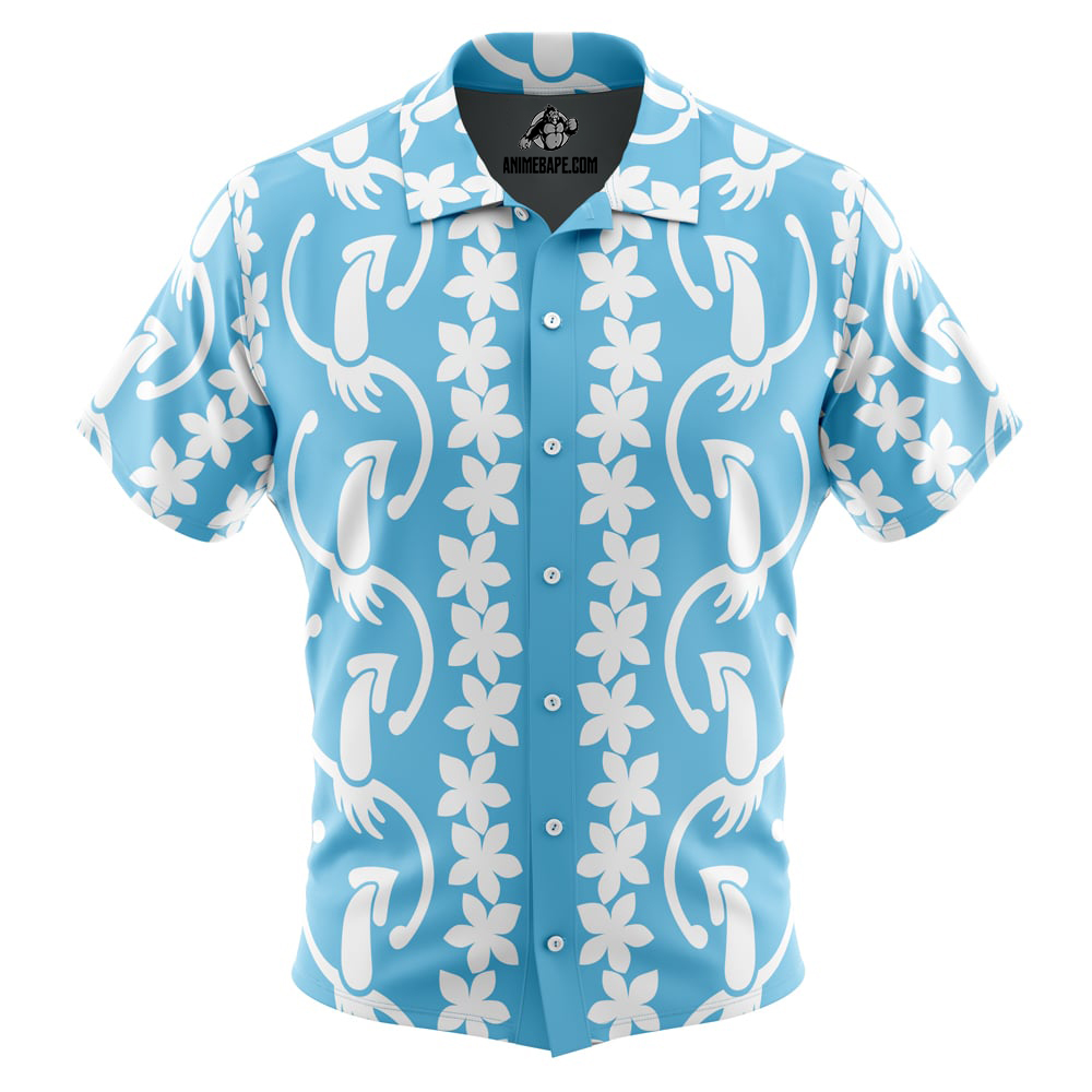 Dancing Squid Aloha Splatoon Button Up Hawaiian Shirt