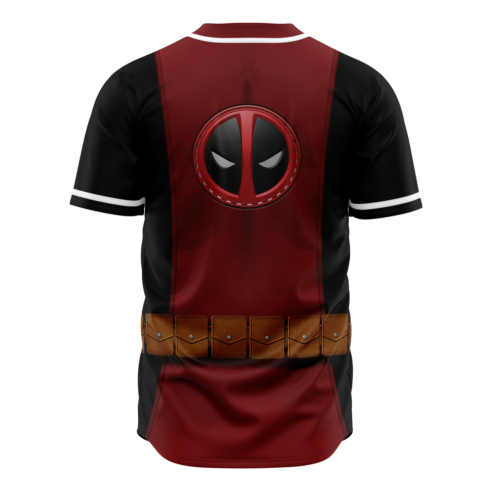 Deadpool Cosplay Marvel Baseball Jersey