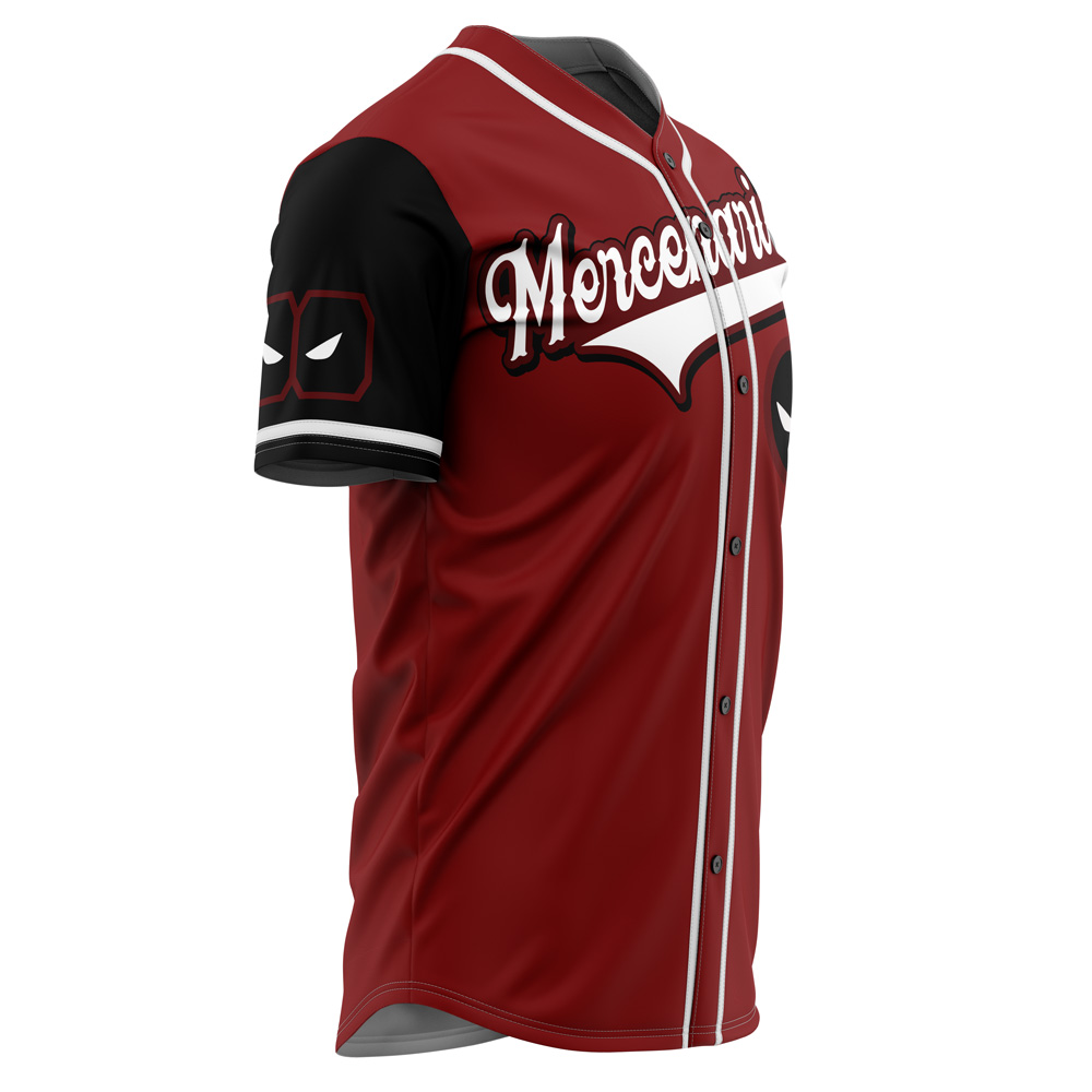 Deadpool Mercenaries Marvel Baseball Jersey