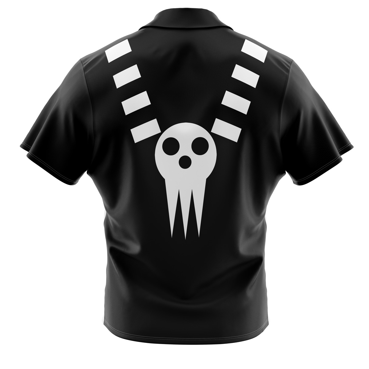 Death the Kid Soul Eater Button Up Hawaiian Shirt Casual Beachwear